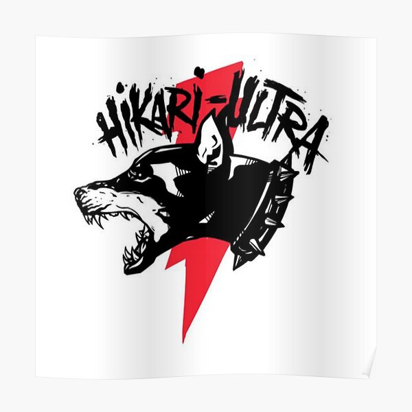 Zillakami x Sosmula Hikari Ultra Logo (City Morgue) [RED BOLT] Poster RB3107 product Offical city morgue Merch