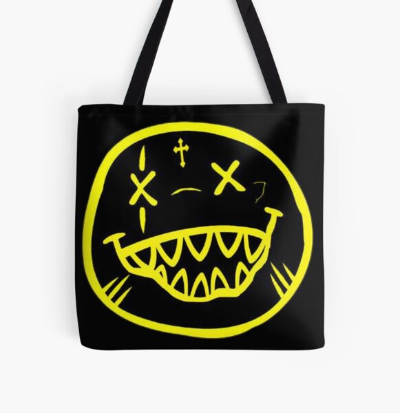 City Morgue Smiley Face Yellow All Over Print Tote Bag RB3107 product Offical city morgue Merch