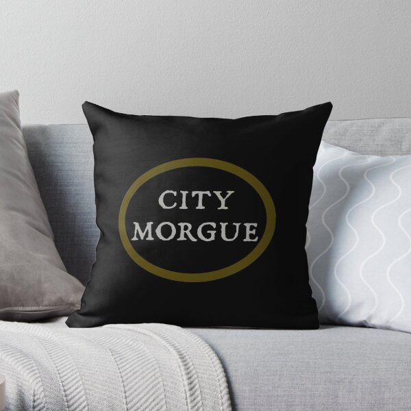 City Morgue Sticker Throw Pillow RB3107 product Offical city morgue Merch